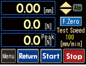 卓上型引張圧縮試験機　MCTシリーズ（フォーステスター）カラータッチパネル