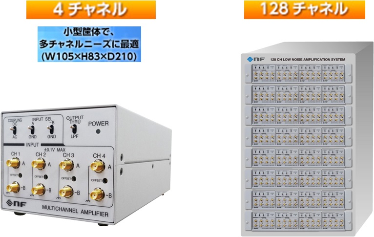 マルチチャネル低雑音増幅システム