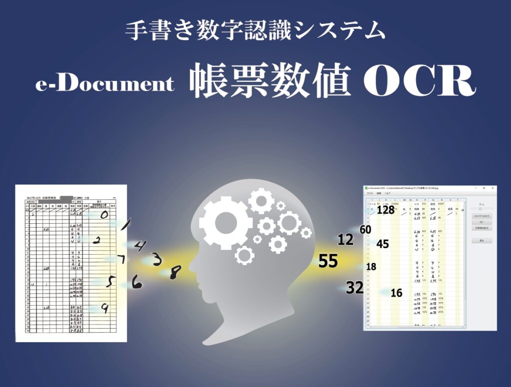 メビウス 手書き数字認識システム E Document 帳票数値 Ocr 穂高電子株式会社