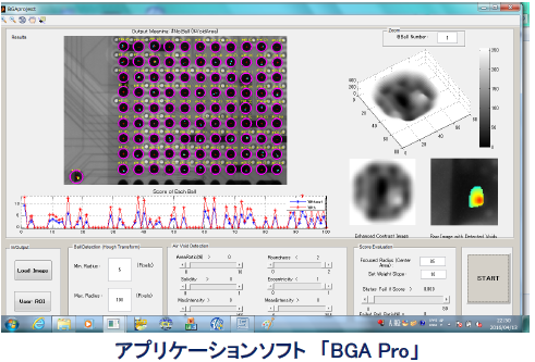 BGA ボイド解析ソフト「 BGA Pro 」イメージ