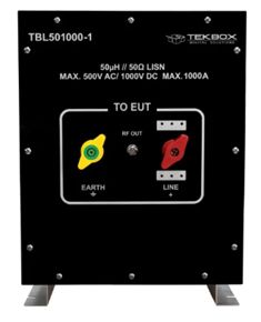 ラインインピーダンス安定化ネットワーク（LISN）50µH　TBL501000-1